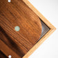 Square Wall Clock - American Walnut