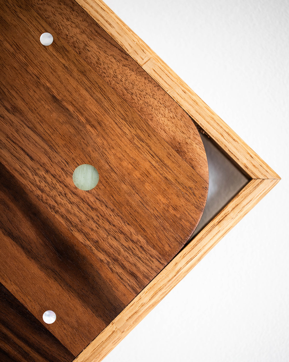 Square Wall Clock - American Walnut