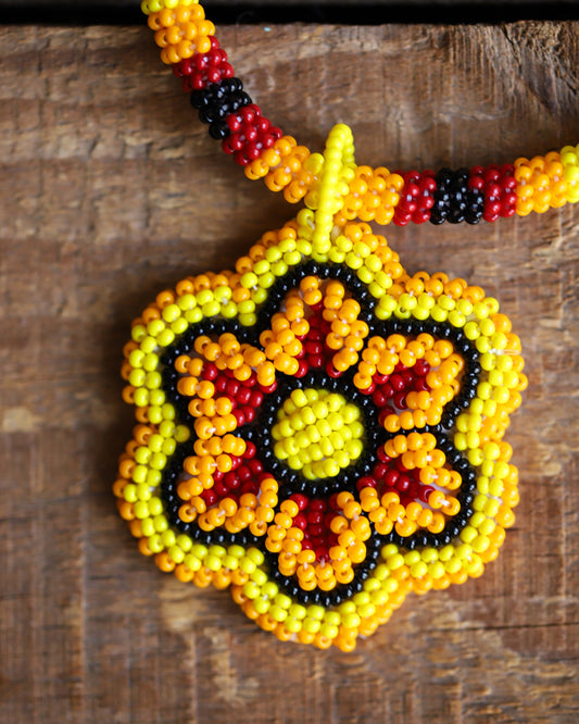 Beaded Flower Necklace