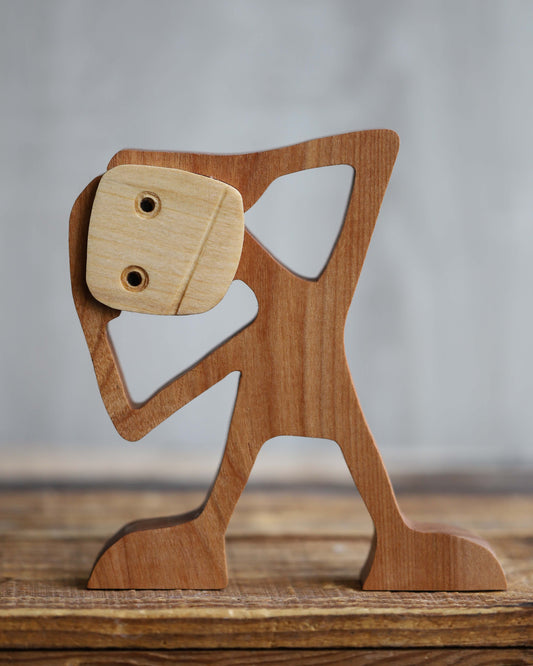 Hangover or Headache Wooden Sculpture