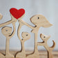 Family & Pets Wooden Sculpture