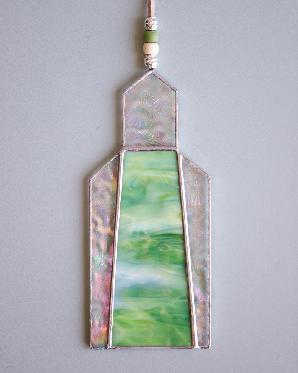 Stained Glass Grain Elevator Handmade House