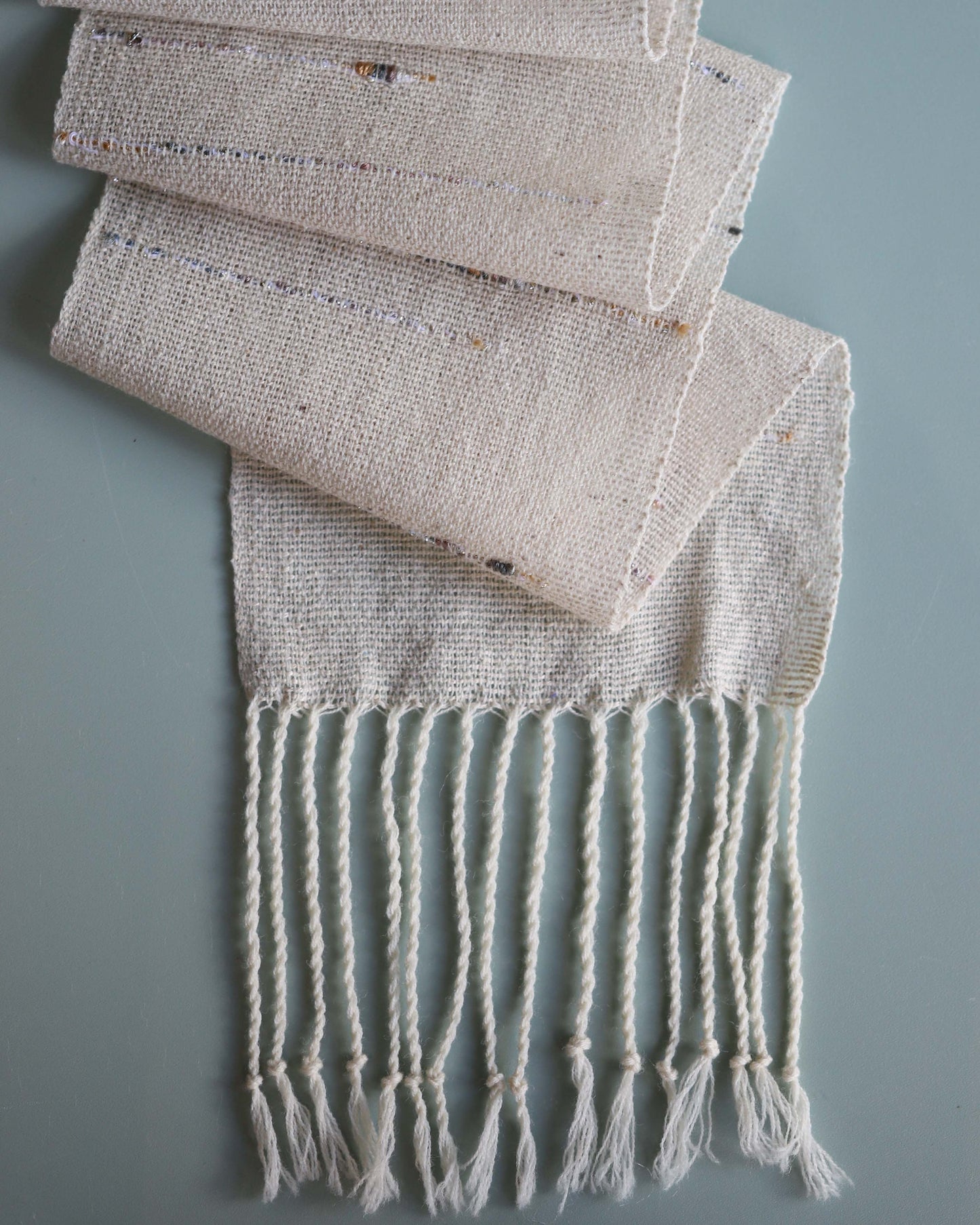 Natural Wool & Silk Scarf