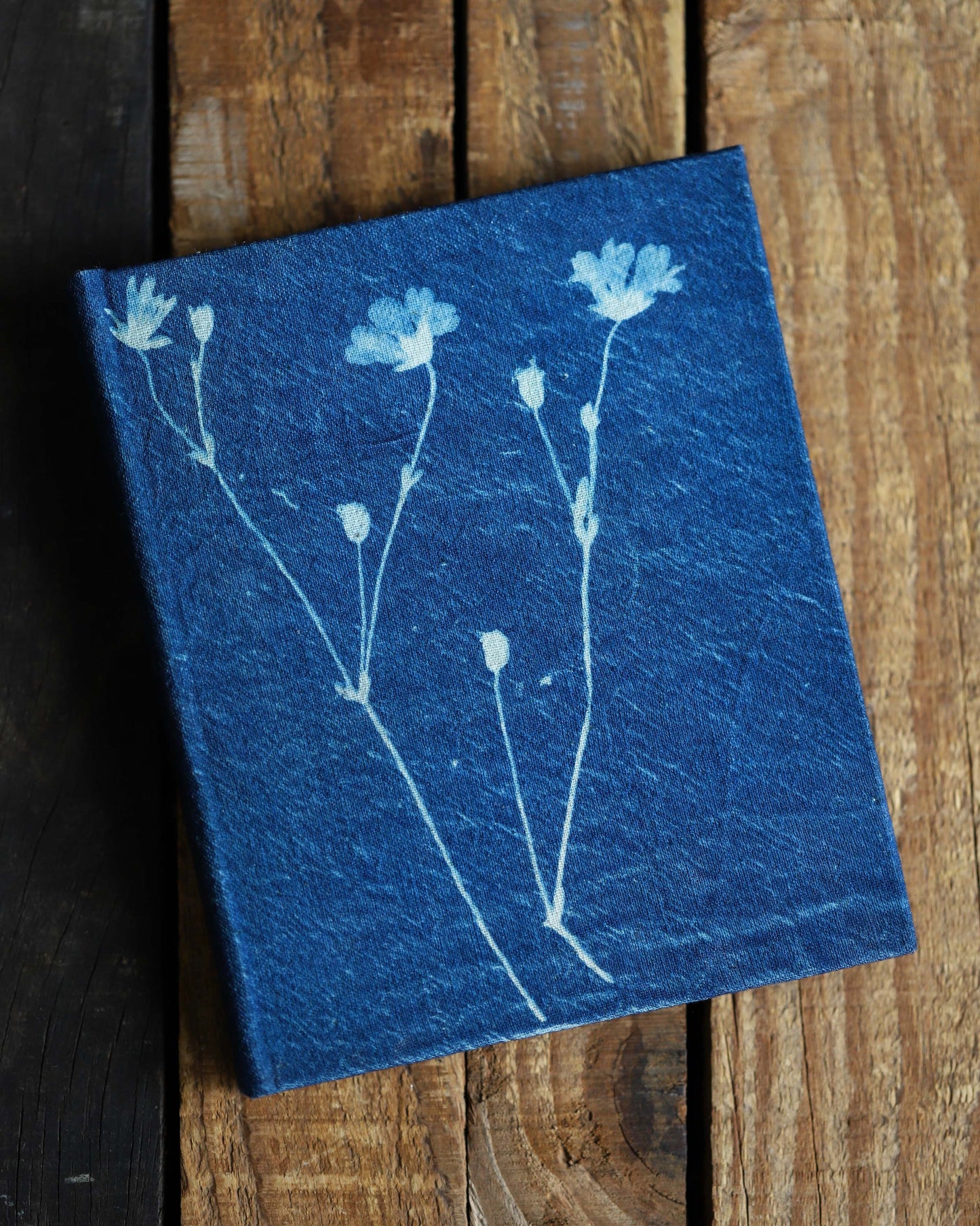 Handmade Notebook - Botanical Cyanotype