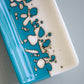 Turquoise & Ivory Channel Plate