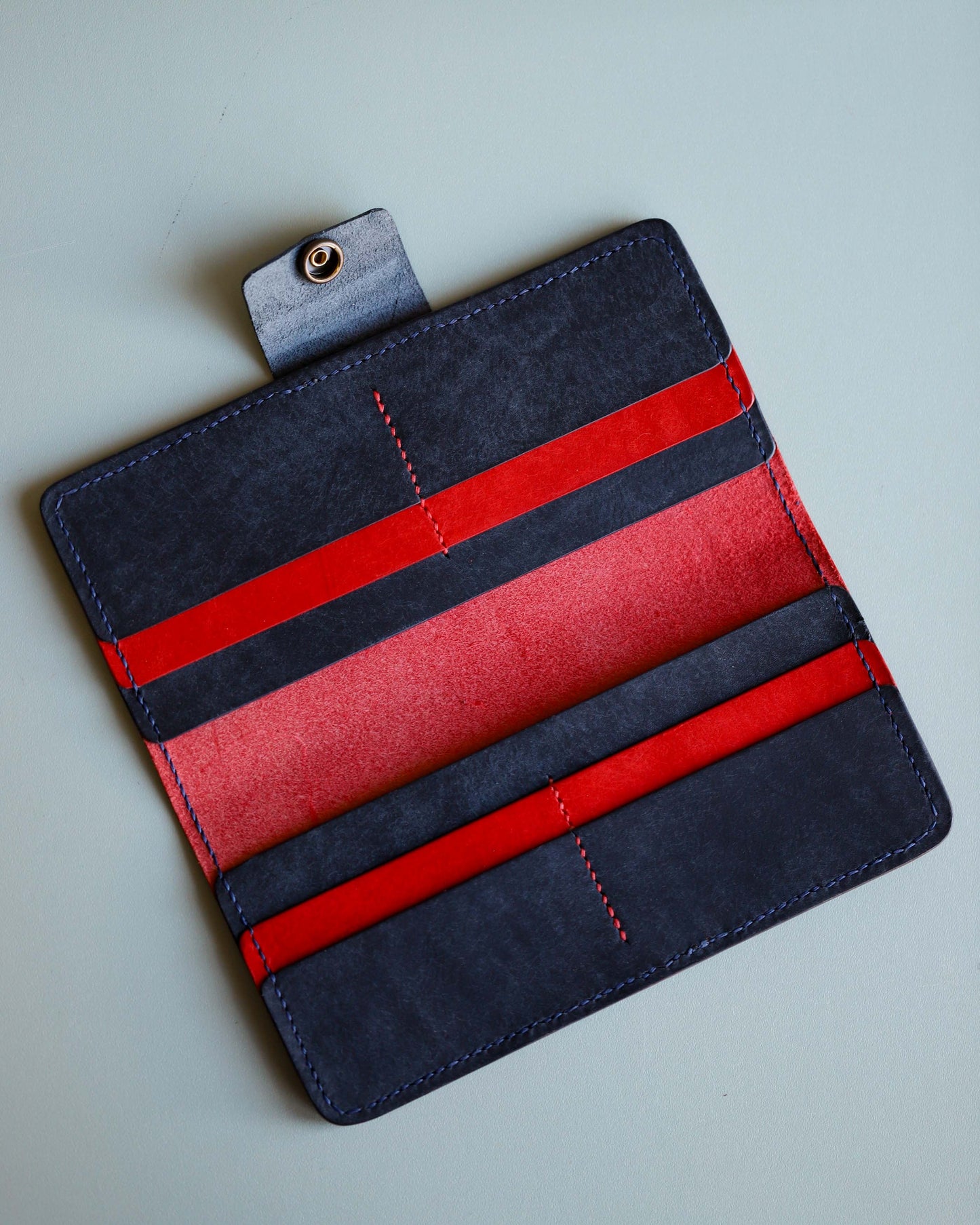 Black & Red Long Wallet