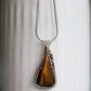 Wire-Wrapped Tiger Eye Pendant