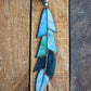Blue Stained Glass Feather