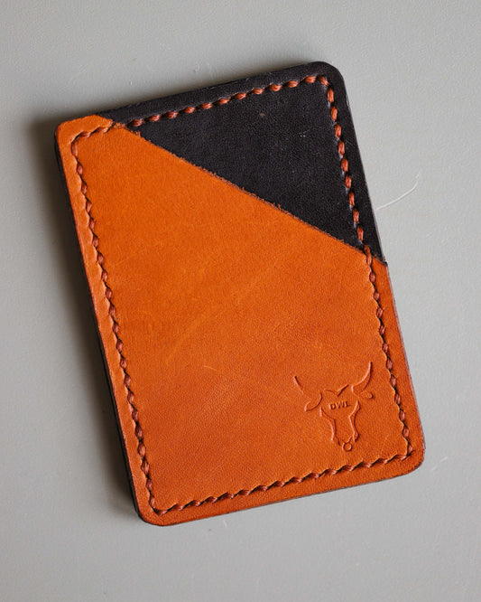 Two-Toned Leather Card Holder