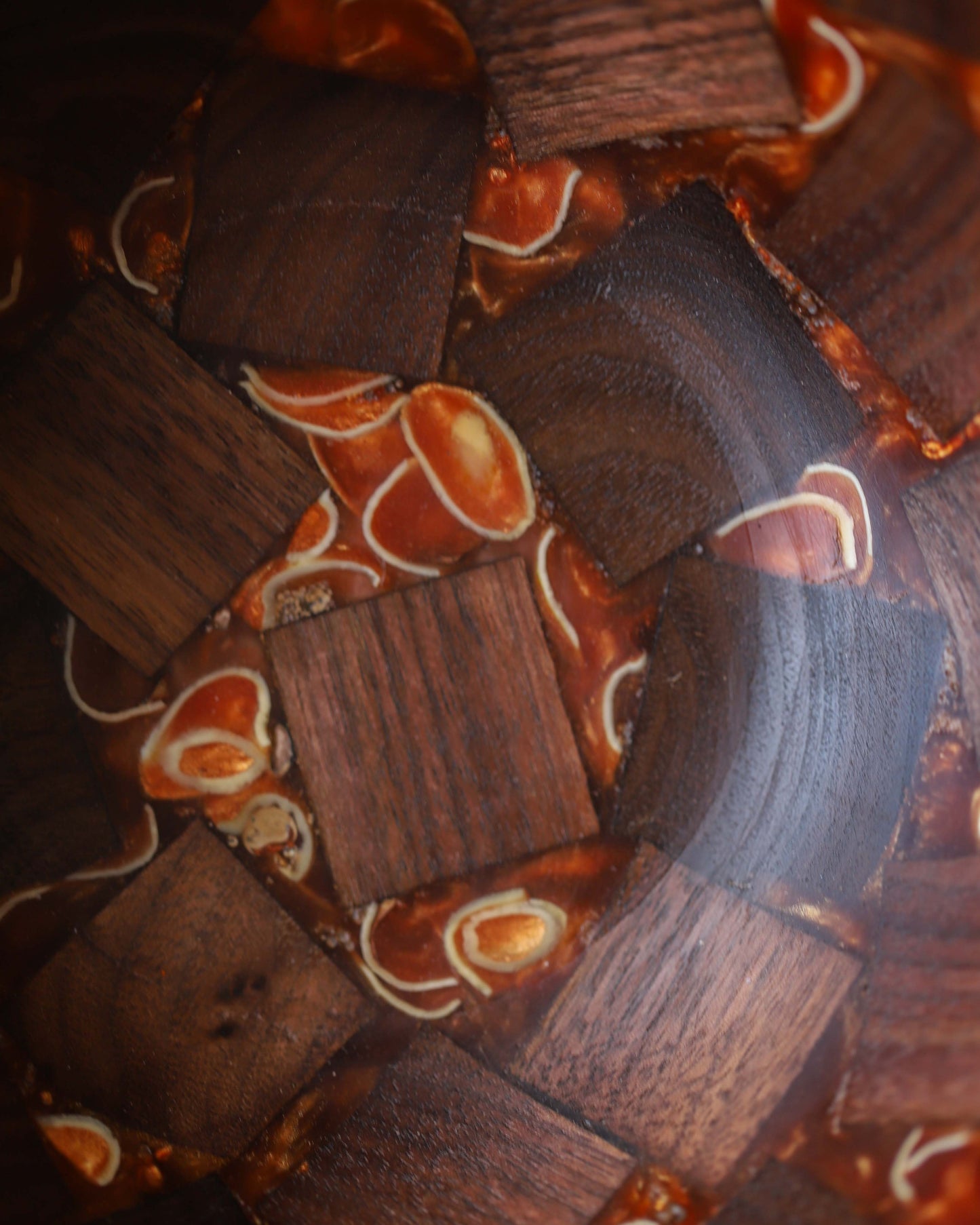 Walnut Wood & Copper Epoxy Bowl