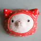 Mushroom Suit Cat Wall Pillow