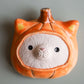 Pumpkin Suit Cat Wall Pillow