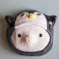 Penguin Suit Cat Wall Pillow