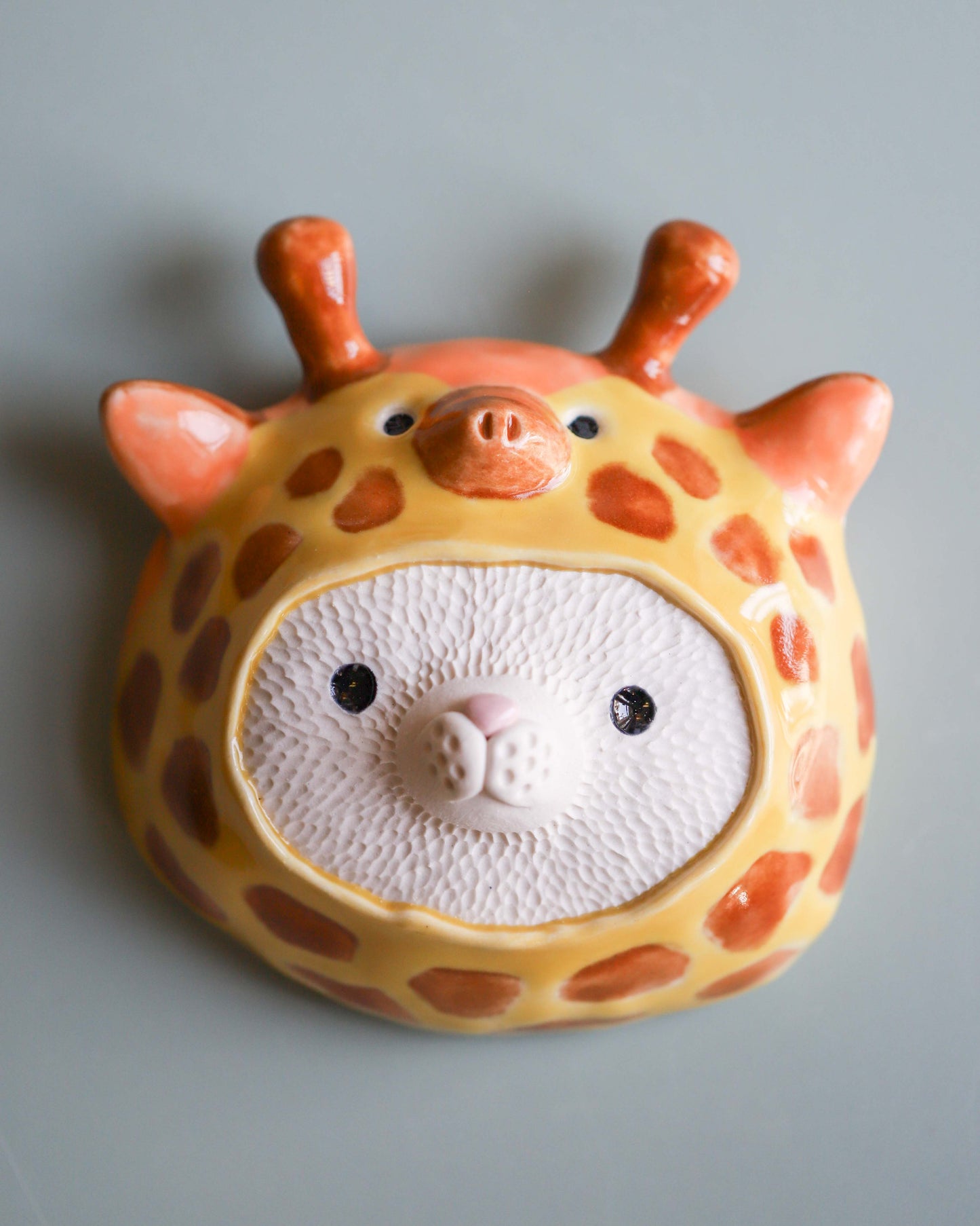 Giraffe Suit Cat Wall Pillow