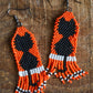 Black Cat Fringe Earrings