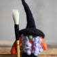 Felted Halloween Witch Gnome