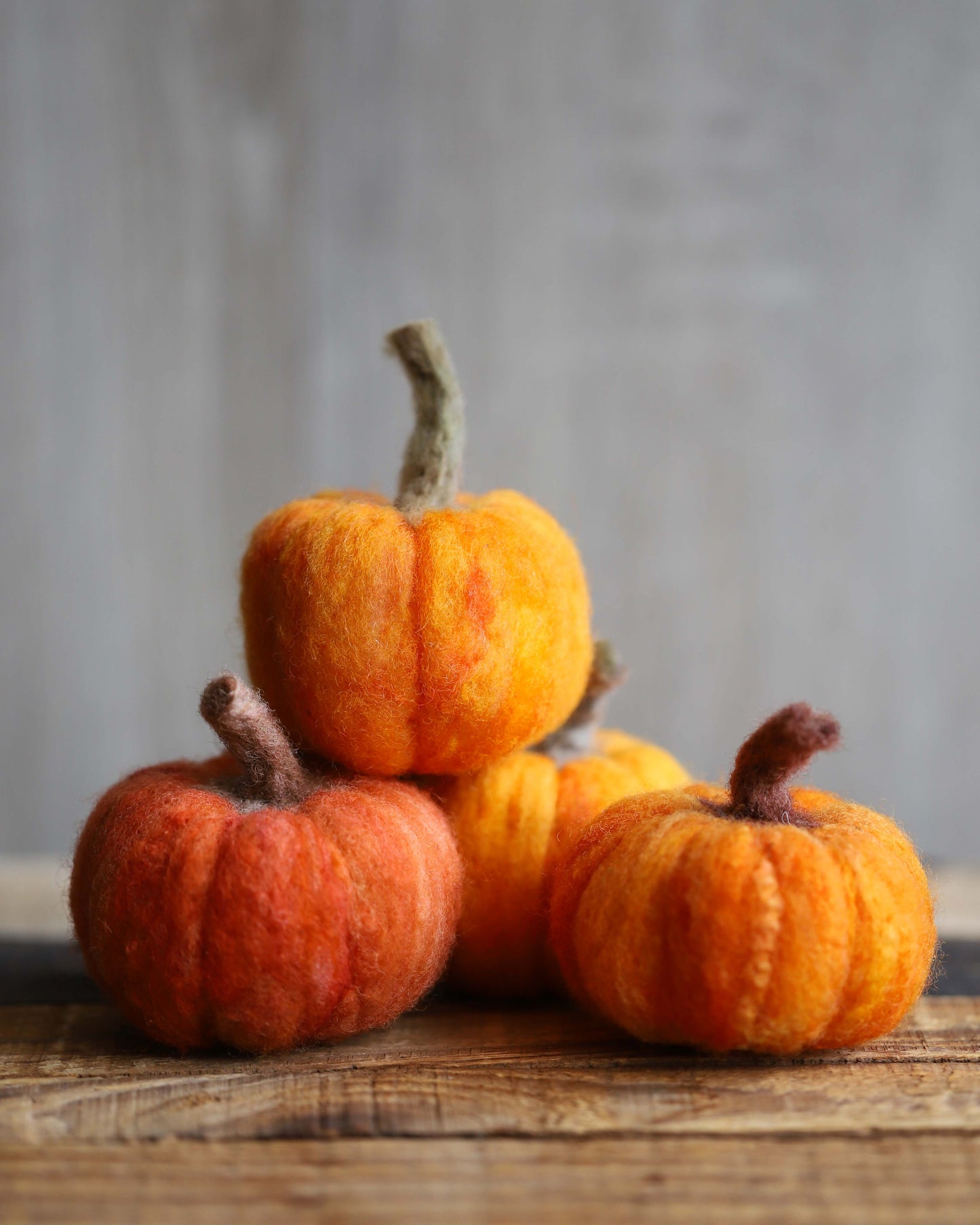 Felted Pumpkins