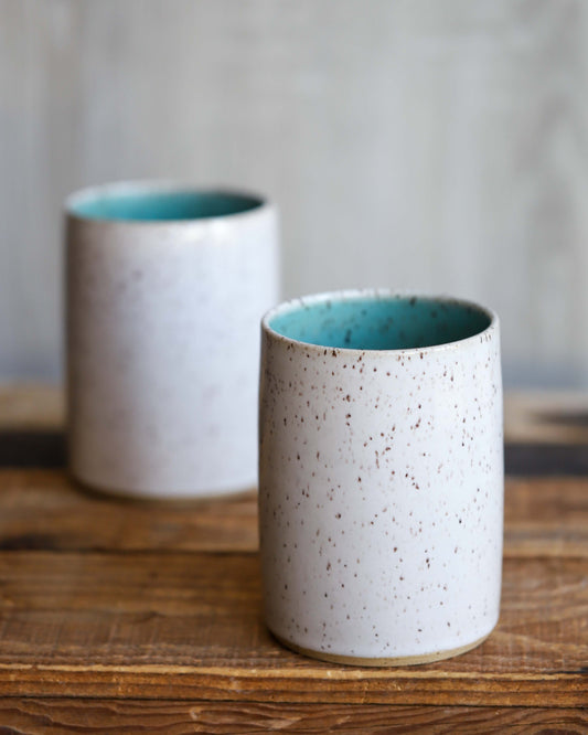 Cup, Speckled - Blue