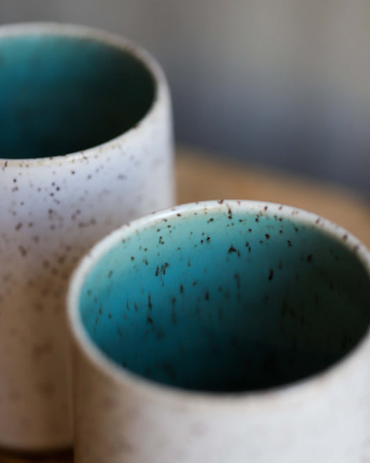 Cup, Speckled - Blue