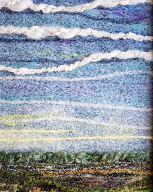 Black Framed Felted Landscape