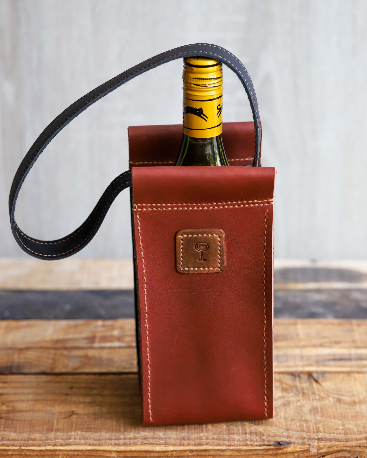 Leather Wine Bag