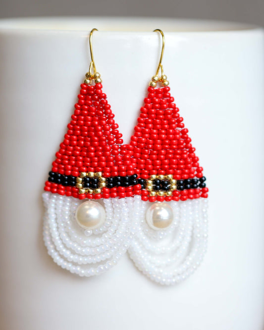 Beaded Gnome Earrings