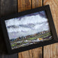 Black Framed Felted Landscape