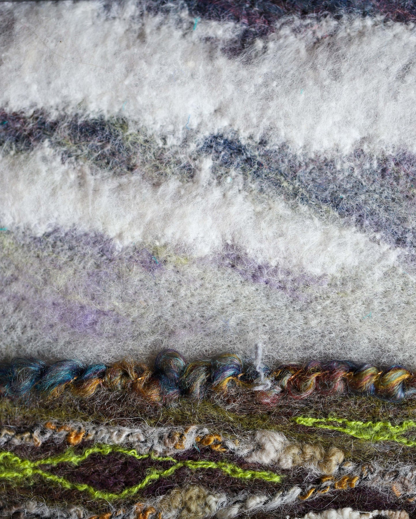 Black Framed Felted Landscape