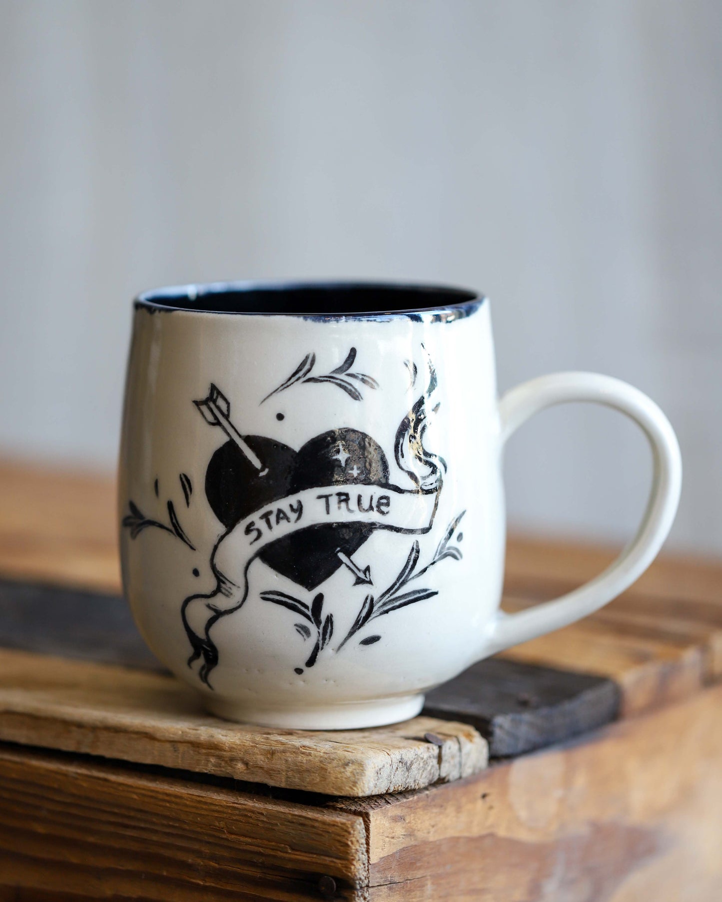 Sgraffito Mug - Heart