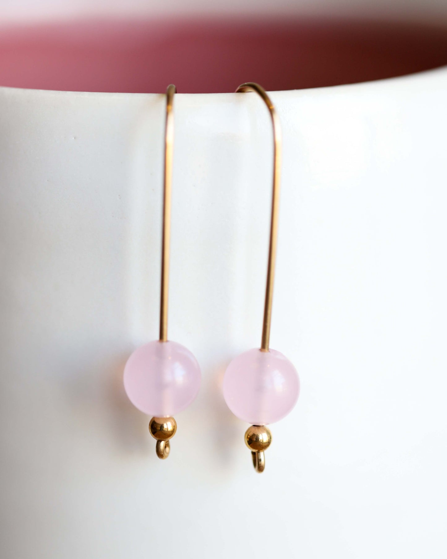 Rose Quartz  Earrings