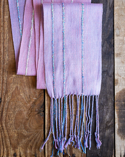 Pink Woven Scarf