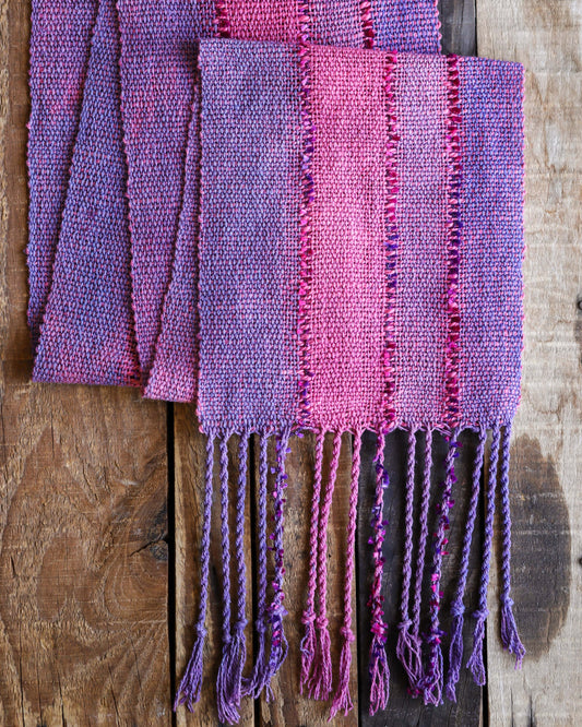 Pink & Purple Woven Scarf