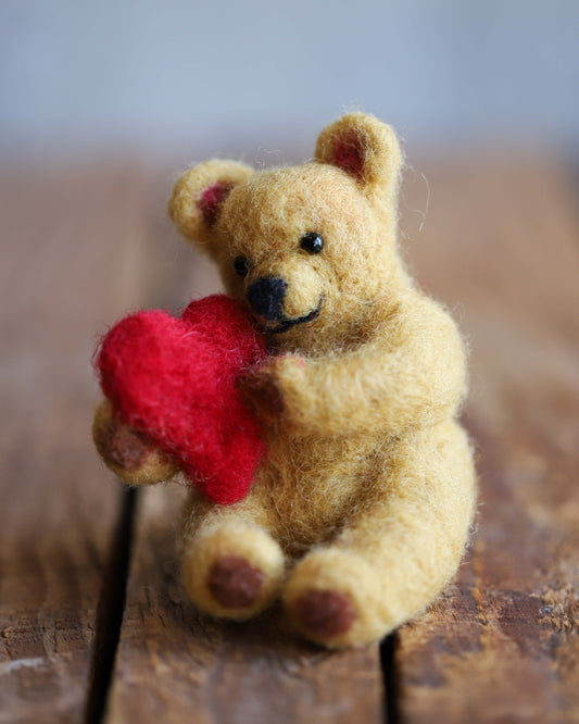 Valentine's Bear Holding Heart