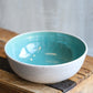 Bowl - Large White & Blue