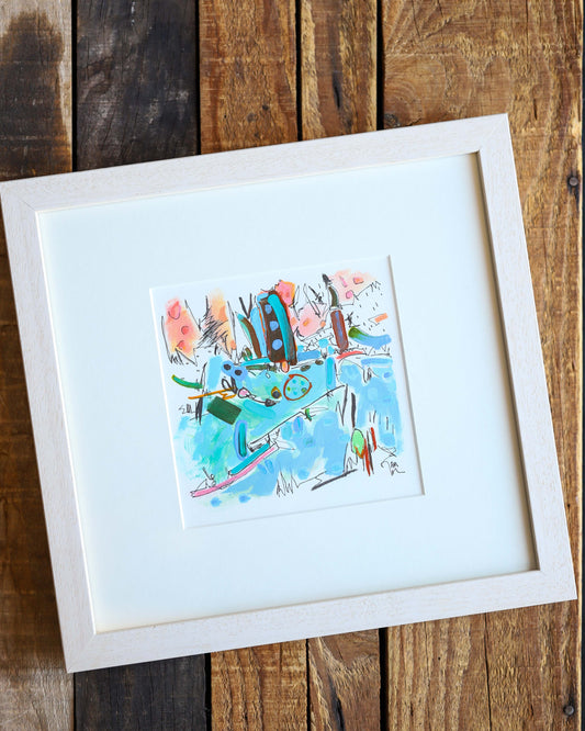 Blue Day Framed Artwork