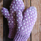 Magenta Thrummed Mittens