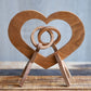 Wedding Rings Wooden Sculpture