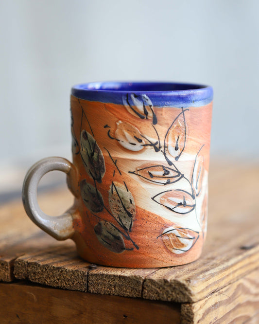 Soda Fired Decorated Mug