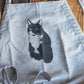 Kitten Apron, Grey