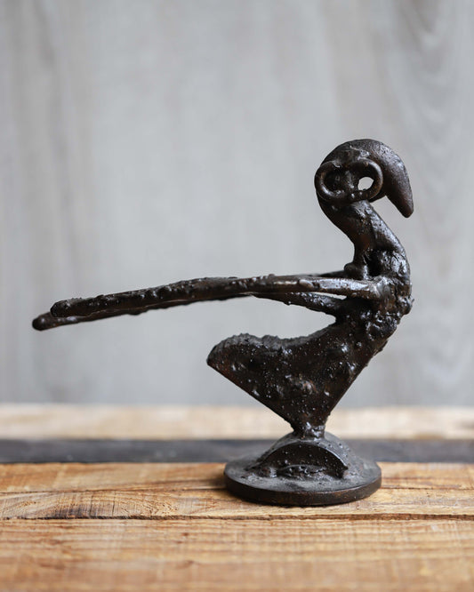 Metal Duck Sculpture
