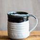 Large White & Black Mug