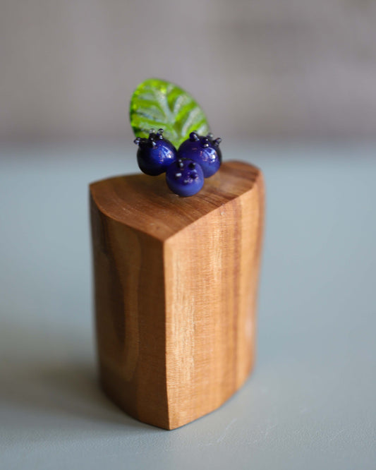 Glass Saskatoonberry Sculpture
