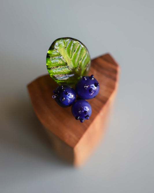 Glass Saskatoonberry Sculpture