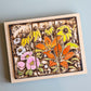 Prairie Lillies, Wild Rose, Daisies Pyrography