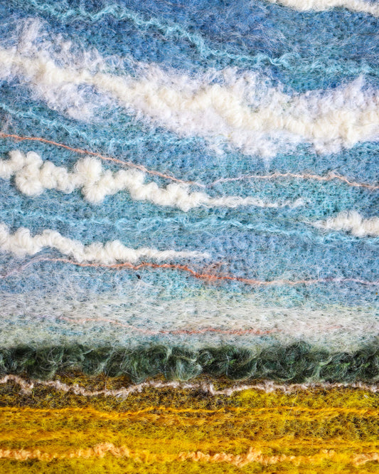 Black Framed Felted Landscape