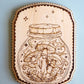 Mushroom Jar Pyrography