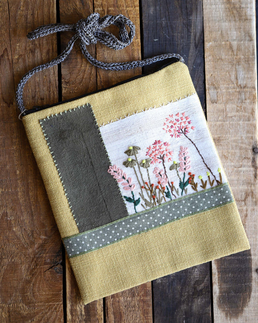 Zippered Floral Purse