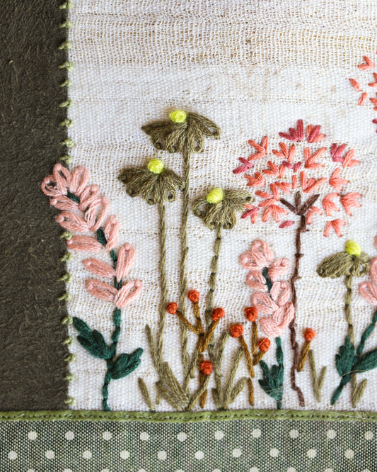 Zippered Floral Purse