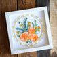 Orange Floral Bouquet Quilled Art Piece