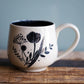 Sgraffito Mug - Floral